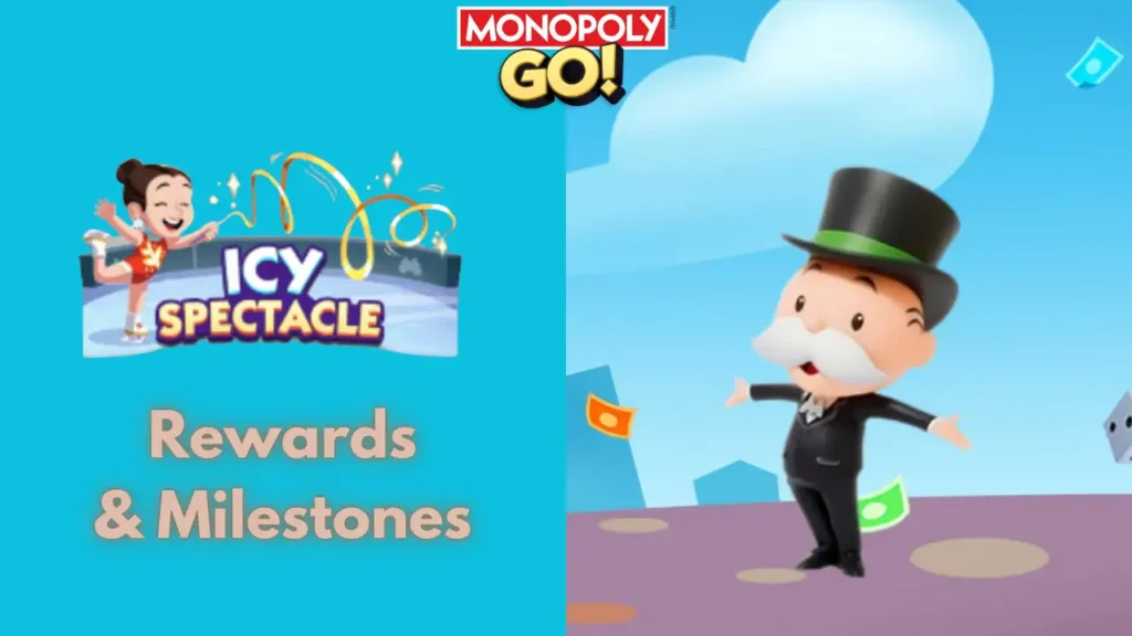 Icy Spectacle Monopoly Go Rewards and Milestones Jan 22-24