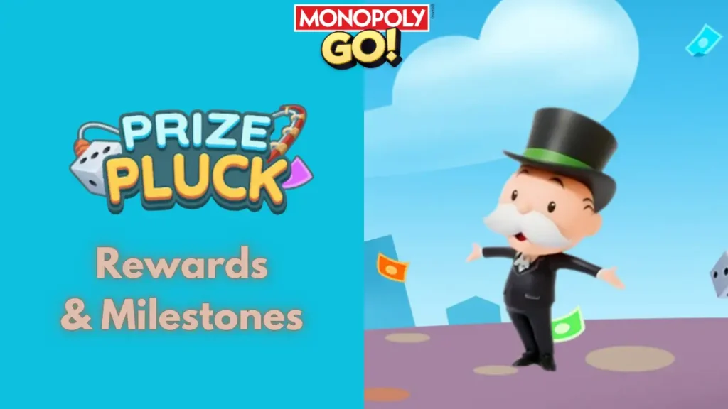 Prize Pluck Monopoly Go Rewards and Milestones Jan 27-28